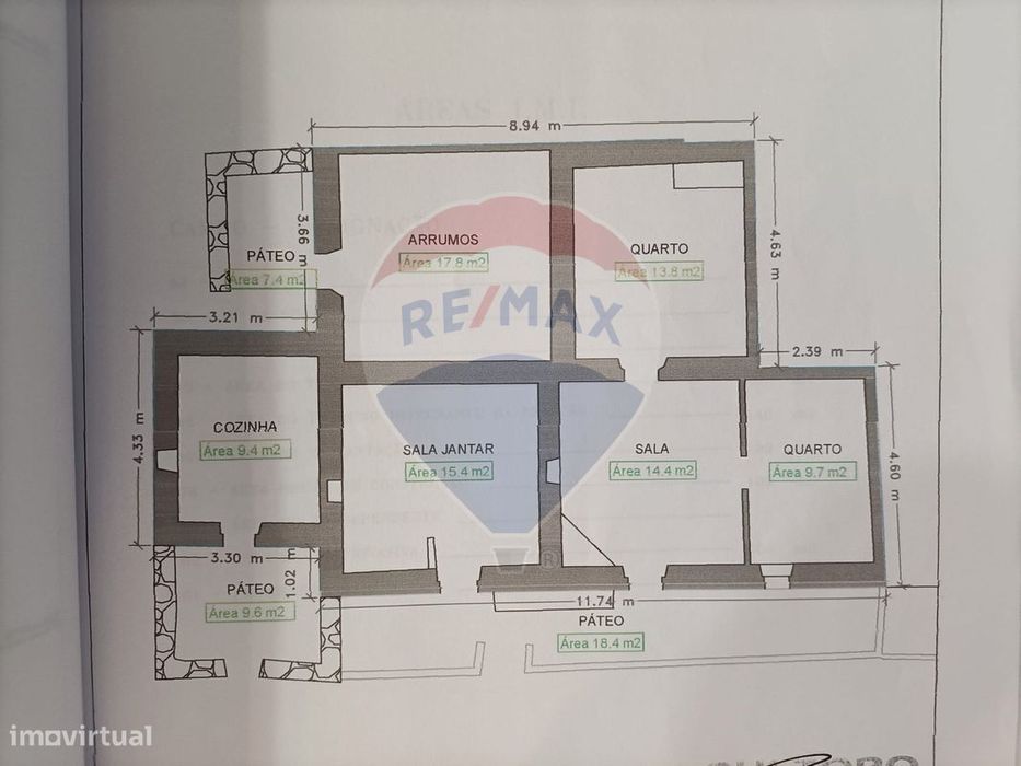Moradia T2 para venda