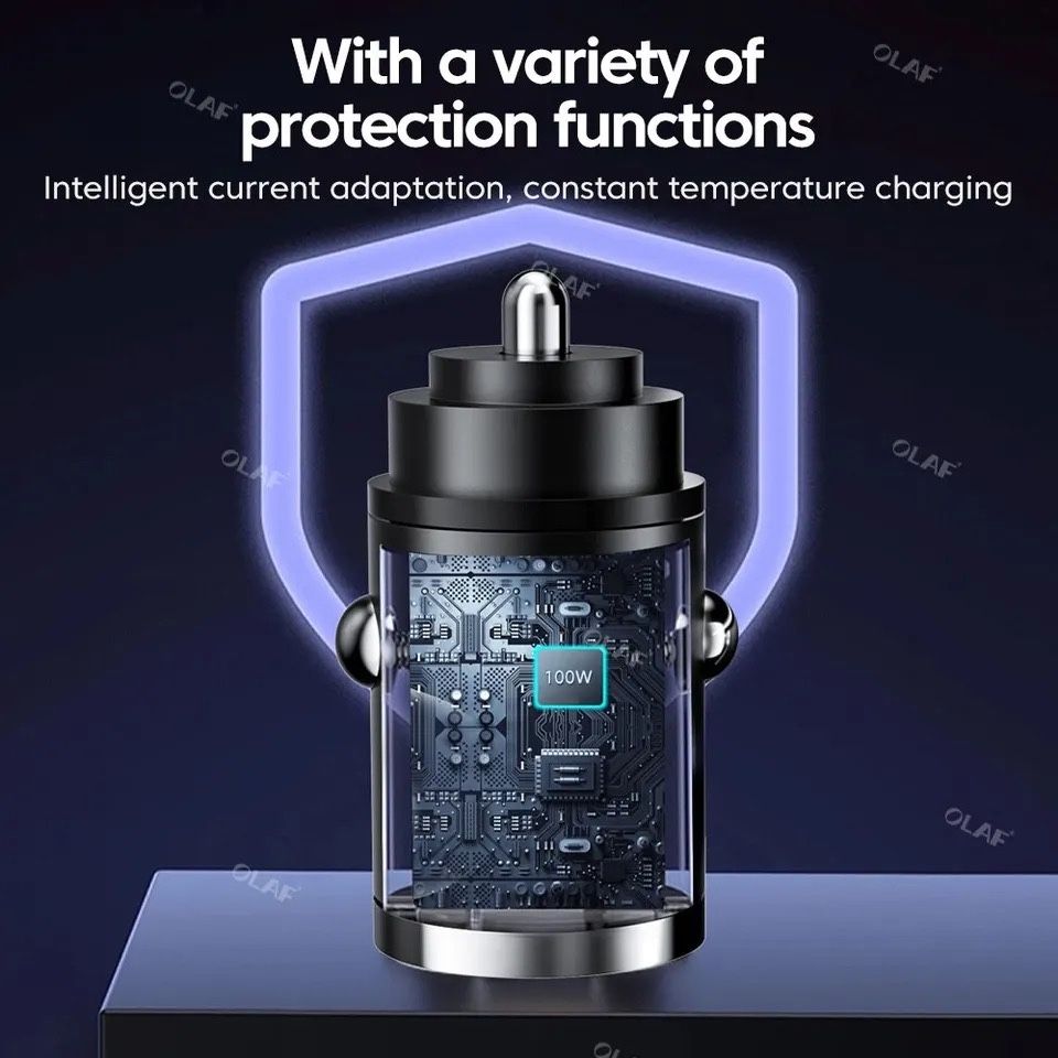 100 W Ladowarka samochodowa Quick Charge / IPhone/Samsung/Xiaomi