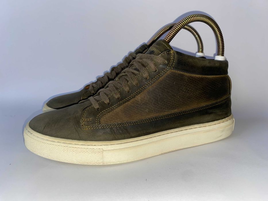 Кросівки хайтопи шкіряні ETQ Amsterdam 39 (25 см) черевики демі кеди