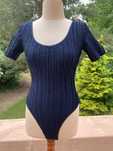 Granatowe body, materiał 3D, Feel Good, rozm M_L