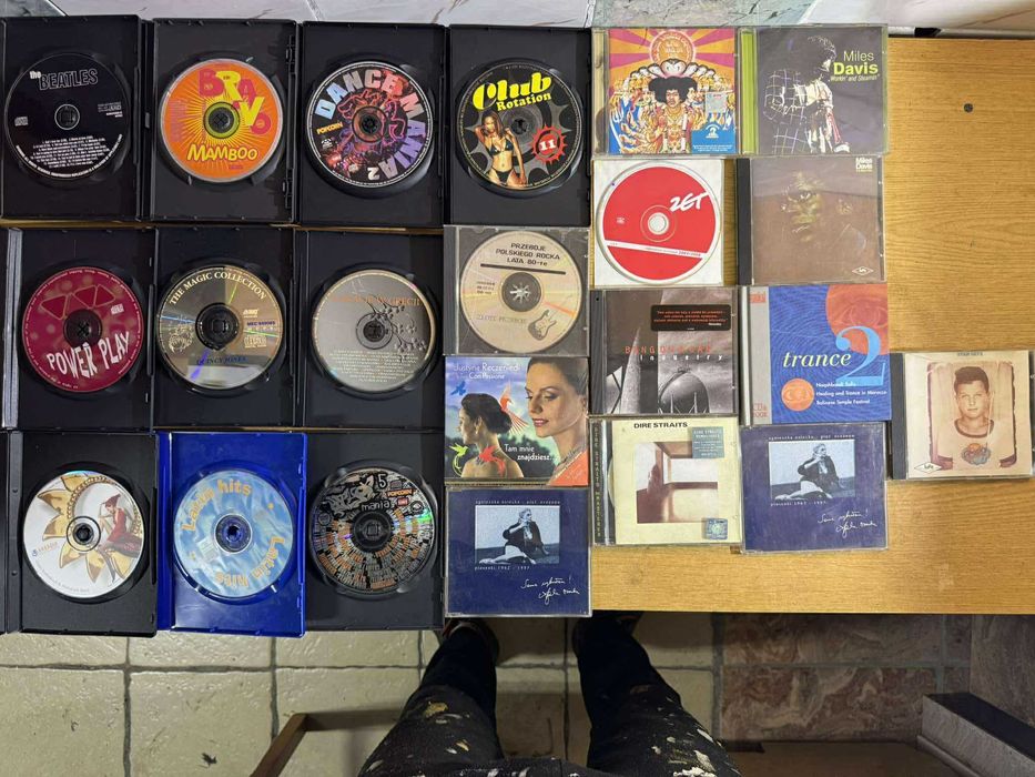 Kolekcja 44 płyt CD – rock, pop, jazz, trance, chillout, klasyka