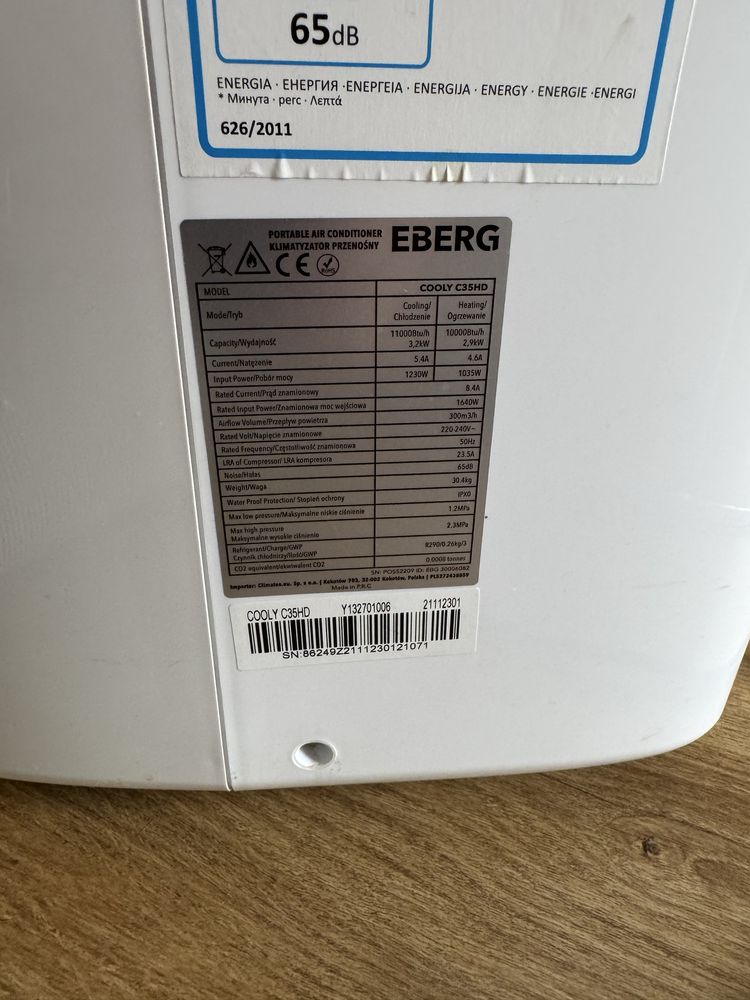 Klimatyzator przenośny | EBERG | 3,2kW