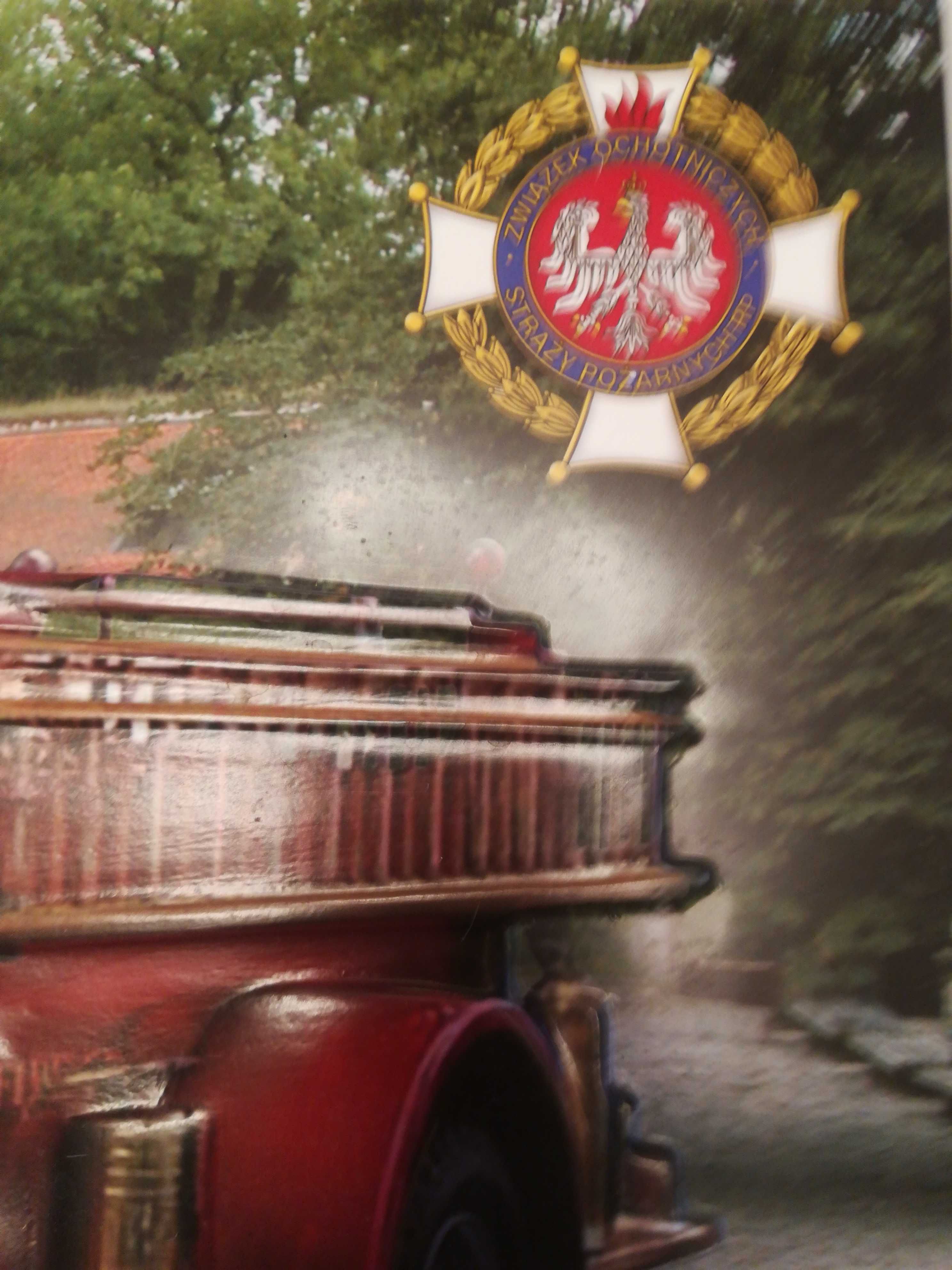 Plakat plastikowy wypukły samochod zabytkowy 1939 r. Straż pożarna