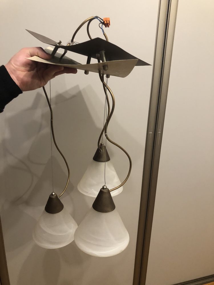 Żyrandol Lampa wisząca lampka klosz