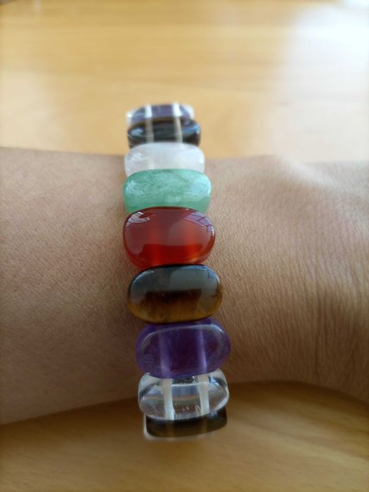 Pulseira pedra natural 7 Chakras