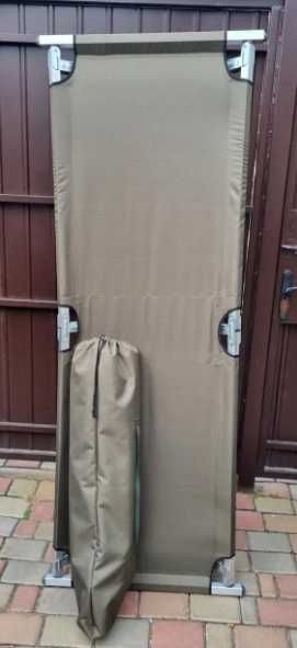 Посилена алюмінієва розкладачка до 200кг розкладне ліжко Нато