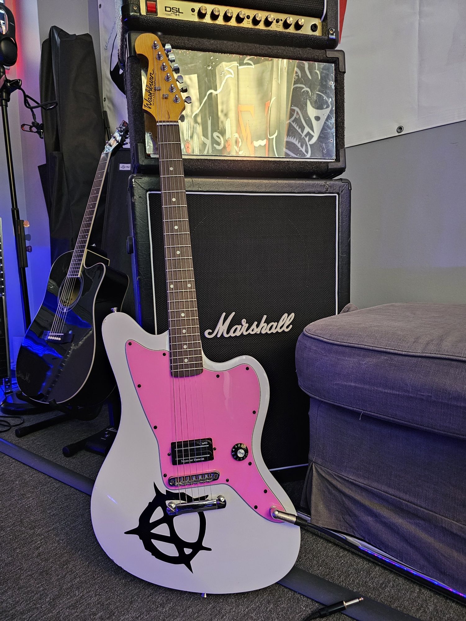 Gitara elektryczna offsetowa do punkrocka. Seymour Duncan SH-13 Dimeba
