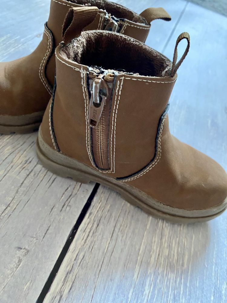 Botki sztyblety H&M 25 camel wodoodporne brązowe wiosenne