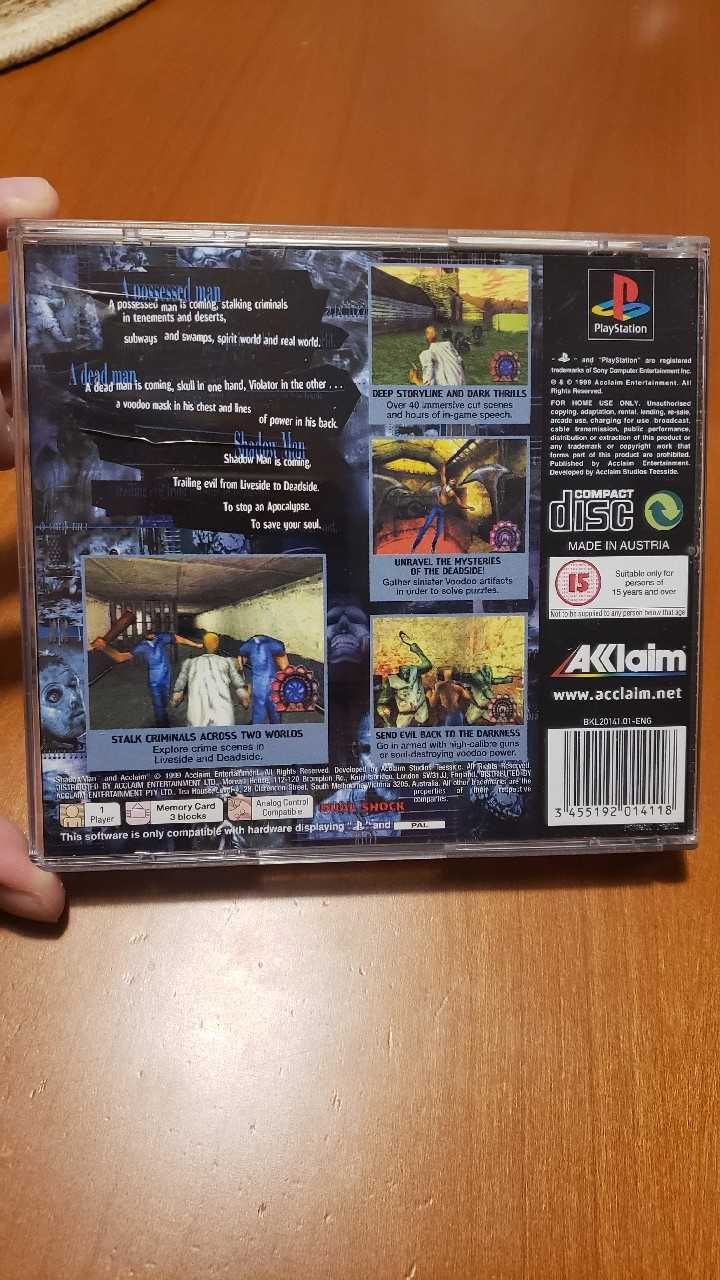 Shadowman PSX PS1 PlayStation ANG PREMIEROWE
