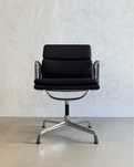 Cadeira Eames EA 208 Original Vitra Pele Premium Castanha