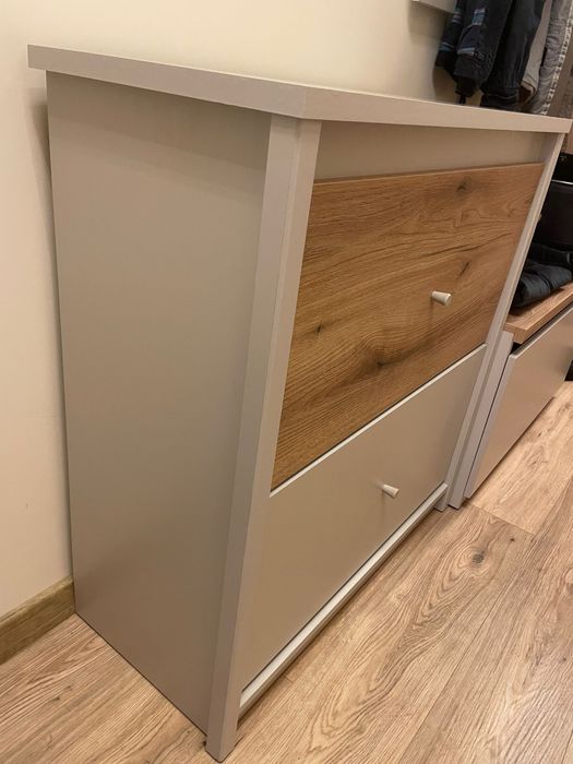 Szafka na buty kaszmir/dąb