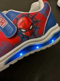 MARVEL Spider- Man buty led, świecąca podeszwa, migająca podeszwa NOWE