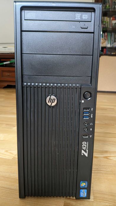 Komputer HP Z420, E5-2650 v2 (8r,16w), 20GB DDR3, Dysk SSD 128GB + 1TB