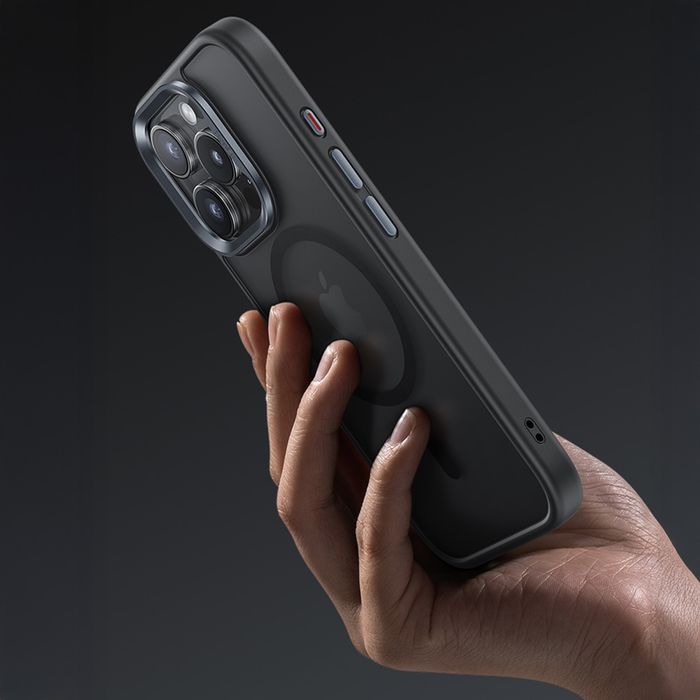 Benks Etui Magnetic Mist Metal Frame do Iphone 16 Pro tytan