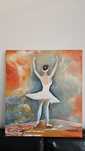 Quadro Bailarina - Pintura em tela