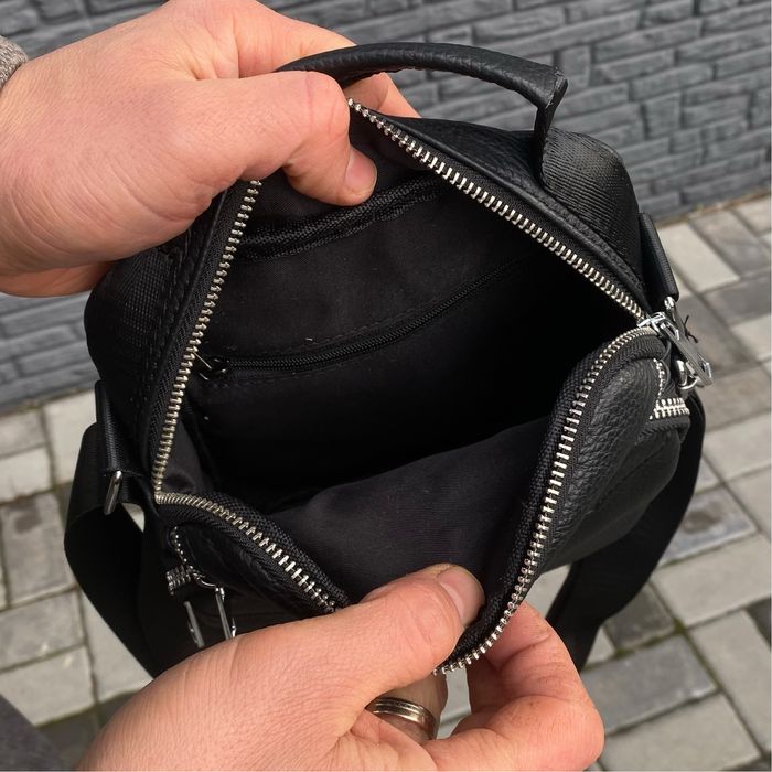 Сумки з натуральної шкіри чоловічі барсетки AXIOM