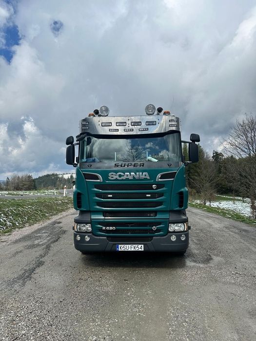 Scania R620  Scania R620 dłużyca plus przyczepa doll