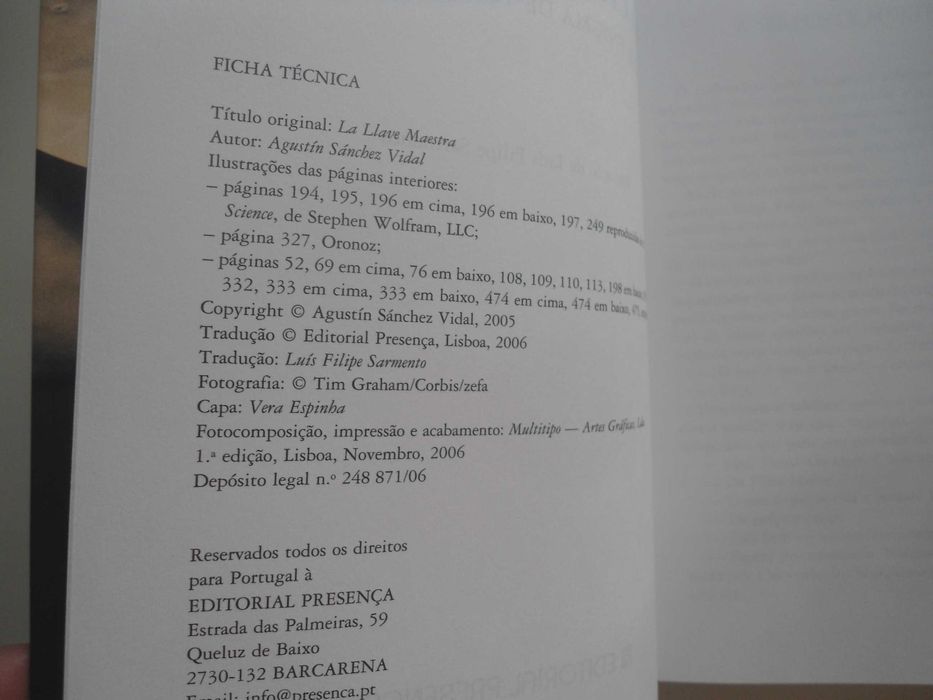 A Chave Mestra por Augustin Sanchez Vidal