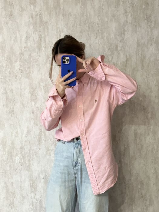 Рубашка сорочка polo ralph lauren розовая оригинал