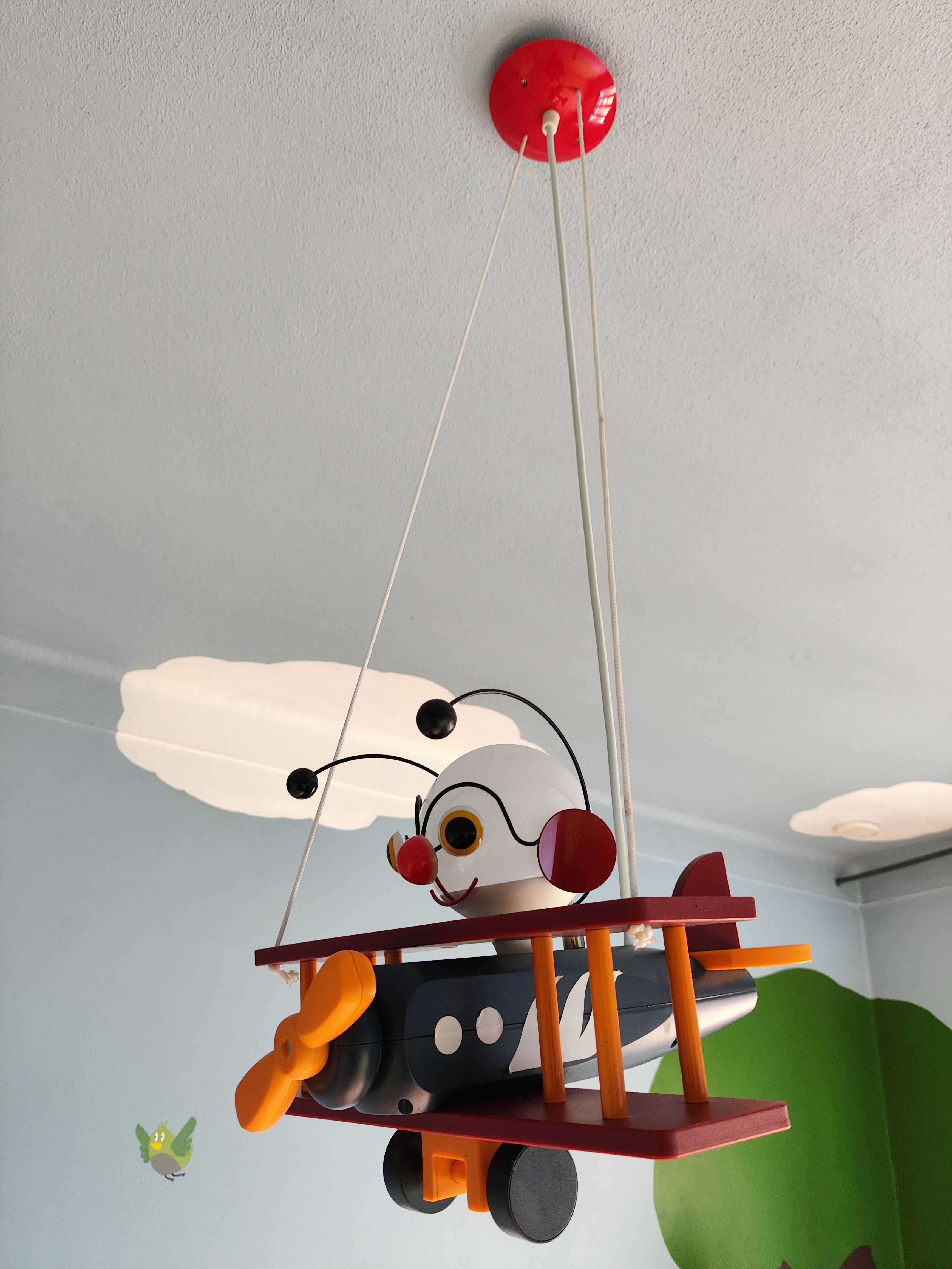 Candeeiro Avião para quarto criança