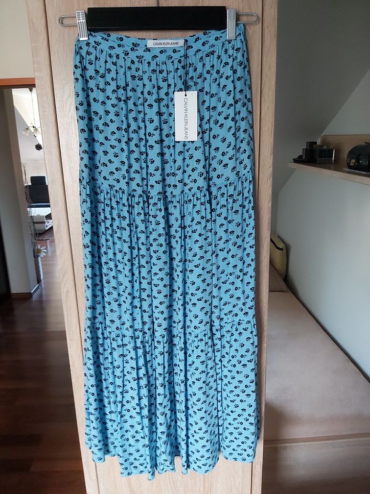 Długa spódnica maxi Calvin Klein rozmiar 25 xxs