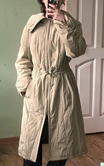 плащ-куртка бірюзового кольору