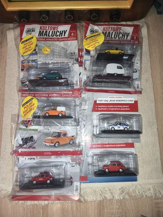 Kultowe Maluchy Fiat 126p Hachette 5 numerów