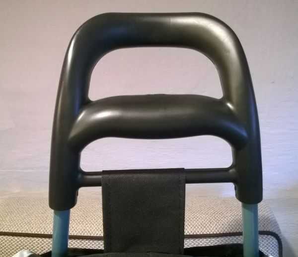 Torba na kółkach potrójnych wózek na zakupy składany solidny czarny