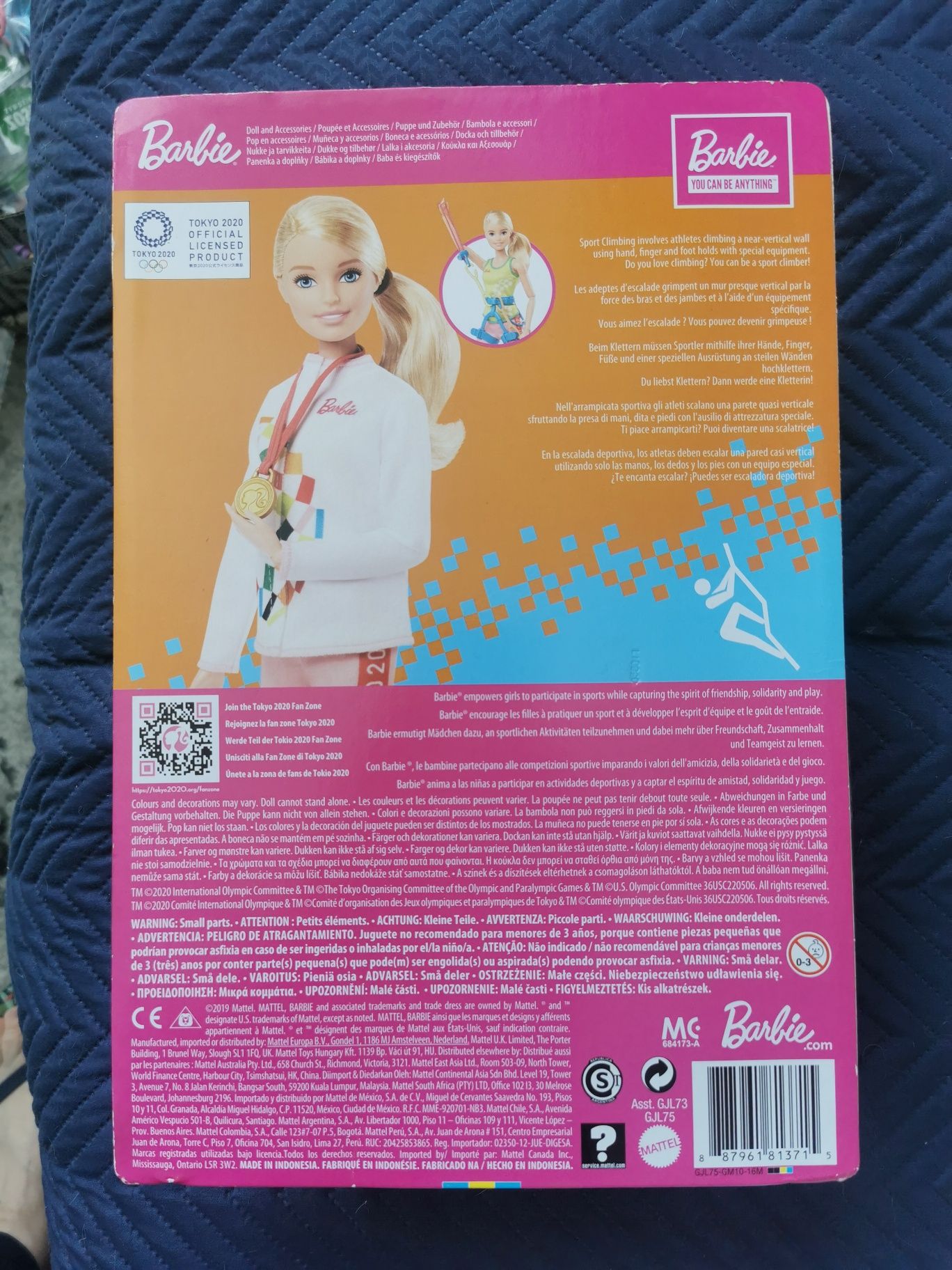 Barbie Lalka Olimpijka Wspinaczka sportowa GJL75