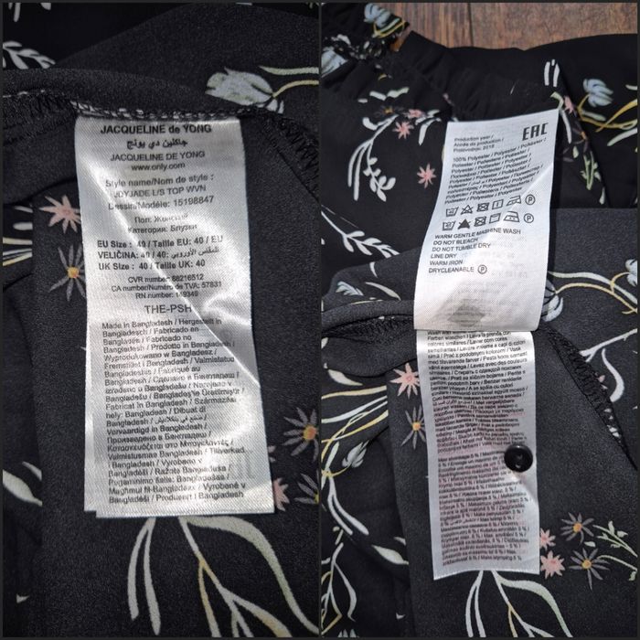 Jacqueline de yong damska bluzka na długi rękaw rozmiar 40