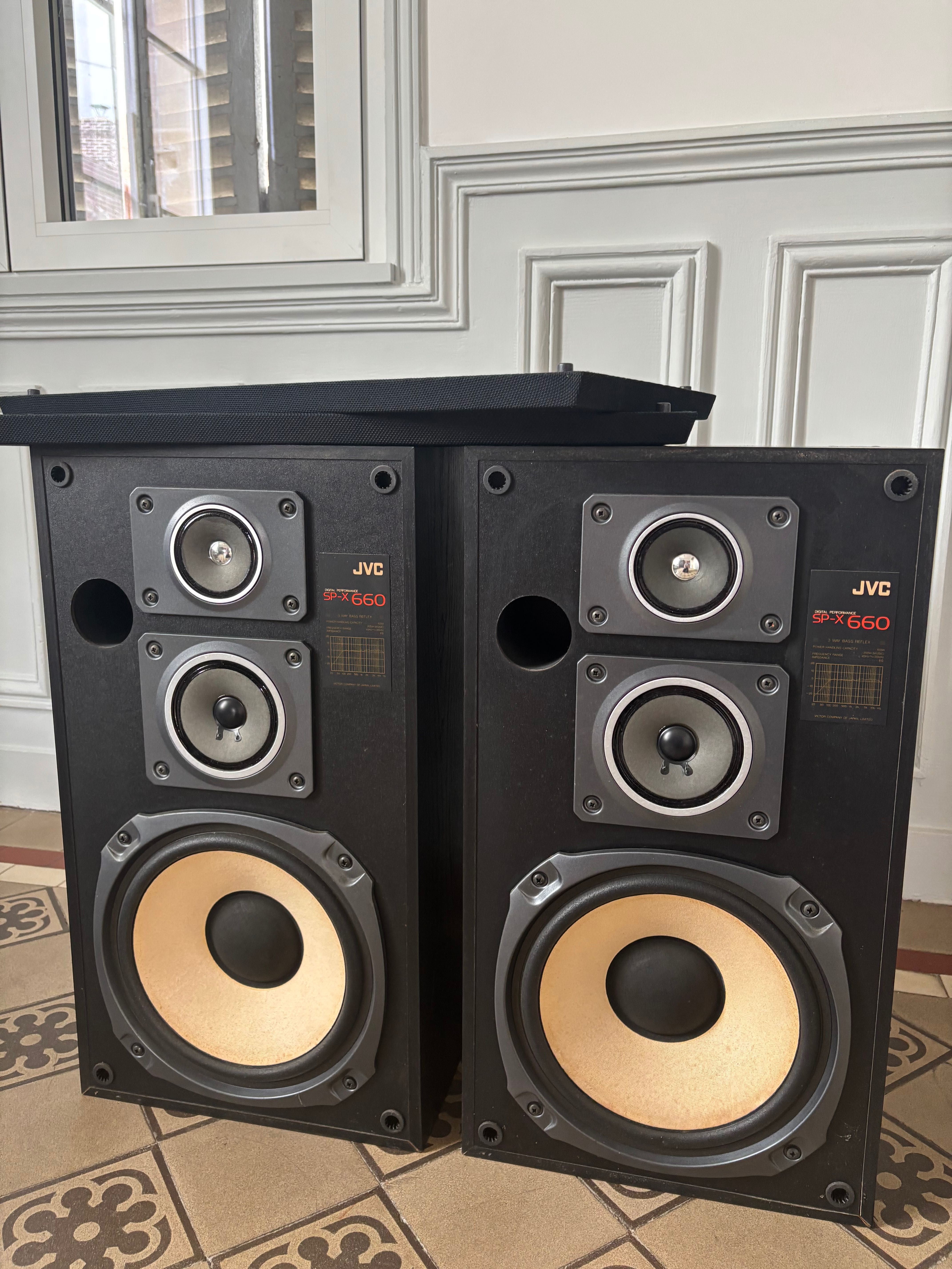 Głośniki kolumny JVC vintage hi-fi