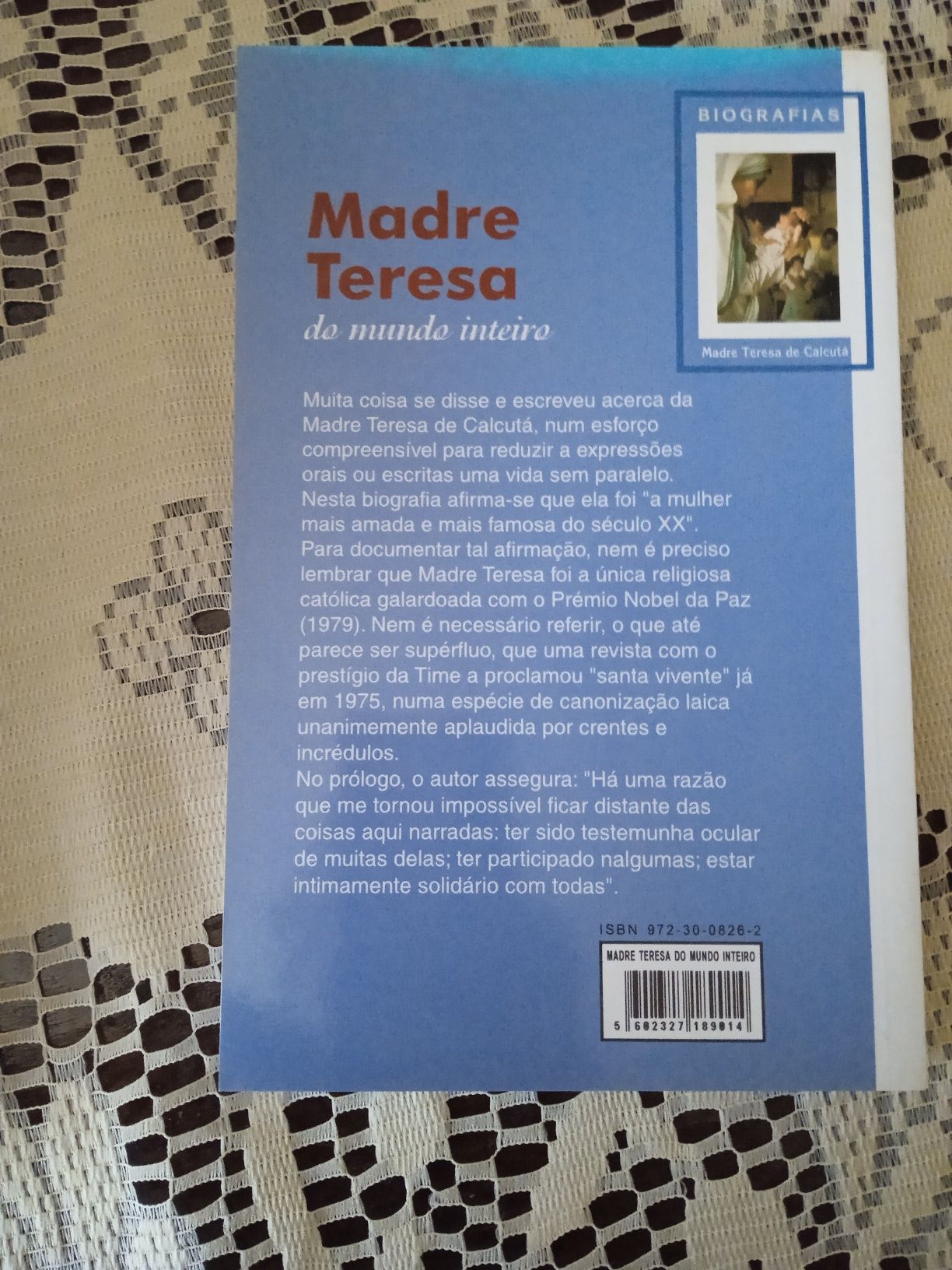 Livro de Madre Teresa Calcutá