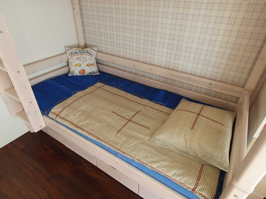 Łóżko piętrowe Flexa Classic dla dzieci (lub 2 pojedyncze łóżka)