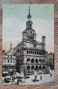 stara pocztówka Poznań 1907 posen rathaus