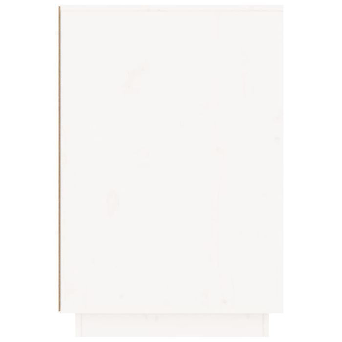 Vidaxl Biurko, Białe, 140X50X75 Cm, Lite Drewno Sosnowe