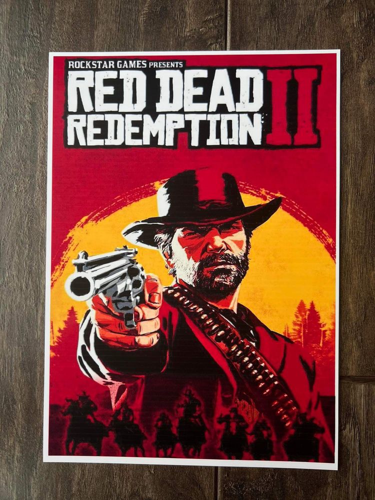 Plakat A4 kodak red dead redemption