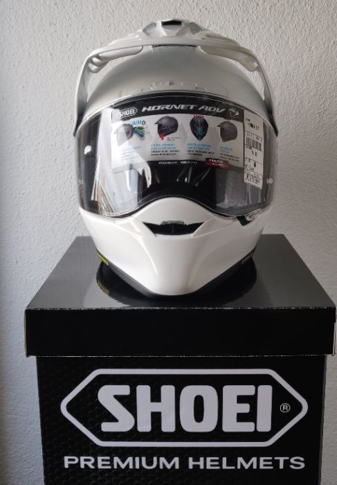 Capacete Shoei Hornet ADV Branco em tam S - Novo na Caixa