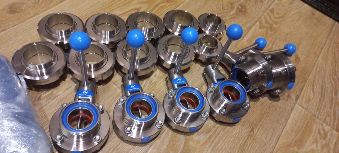Продам краны нержавейка шиберные DN 40, DN50, DN65