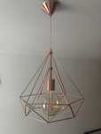 Lampa wiszaca Byron miedziana zarowka