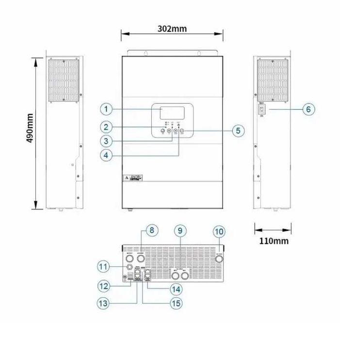 Комплект резервного питания Зарядная станция 6,5 кВа