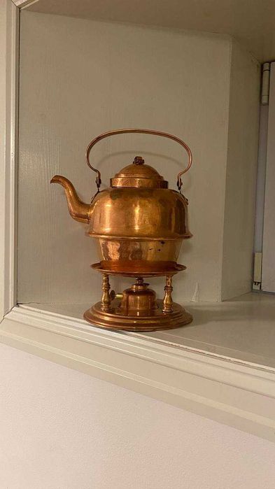 Чайник медный 2 литра на подставке