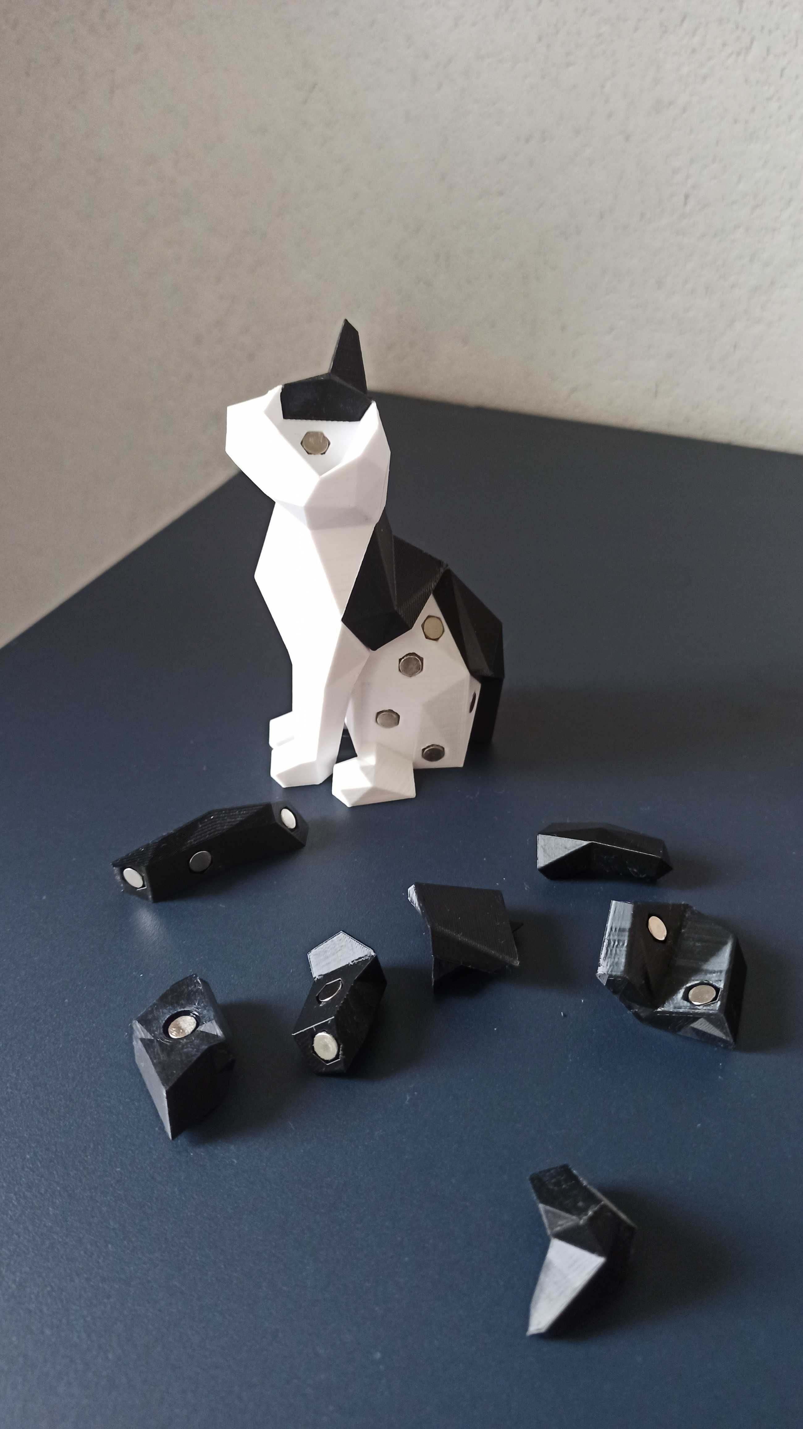 Kot 6 Antystresowa łamigłówka geometryczna puzzle magnetyczne
