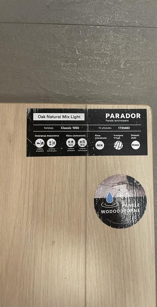 Panele podłogowe + listwy Parador Dąb Natural 2 PACZKI