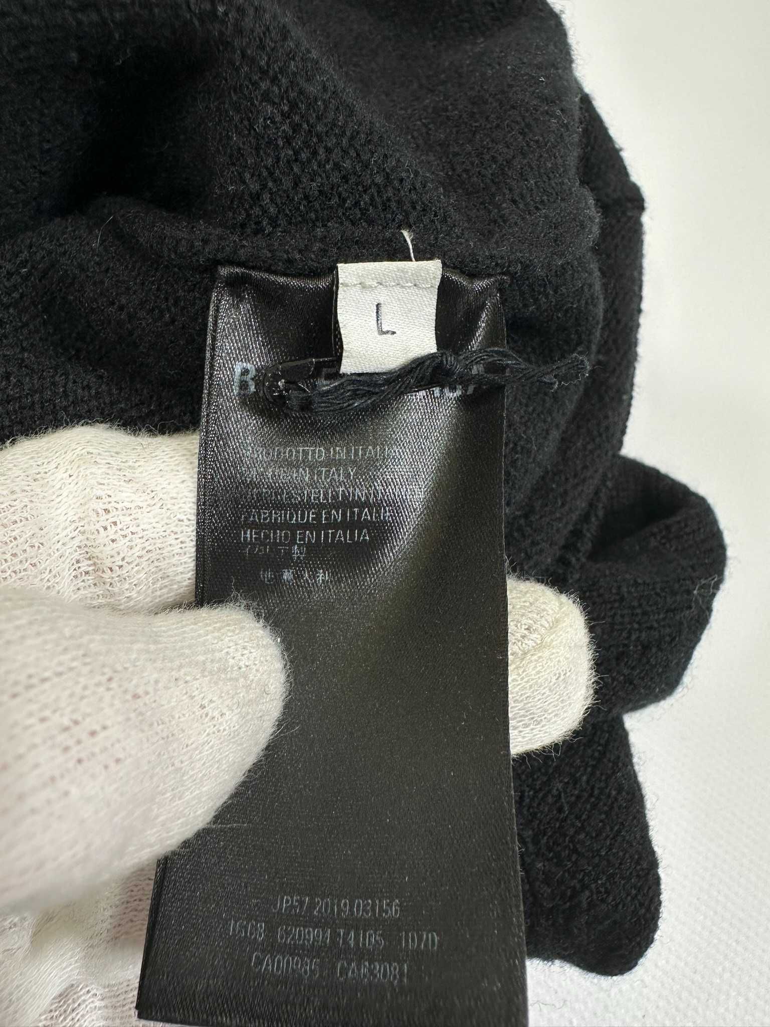 Oryginalny Sweter Balenciaga Wełniany Czarny Logo