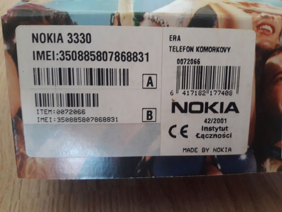 Nokia 3330 - telefon komórkowy (dla hobbystów, konesera)