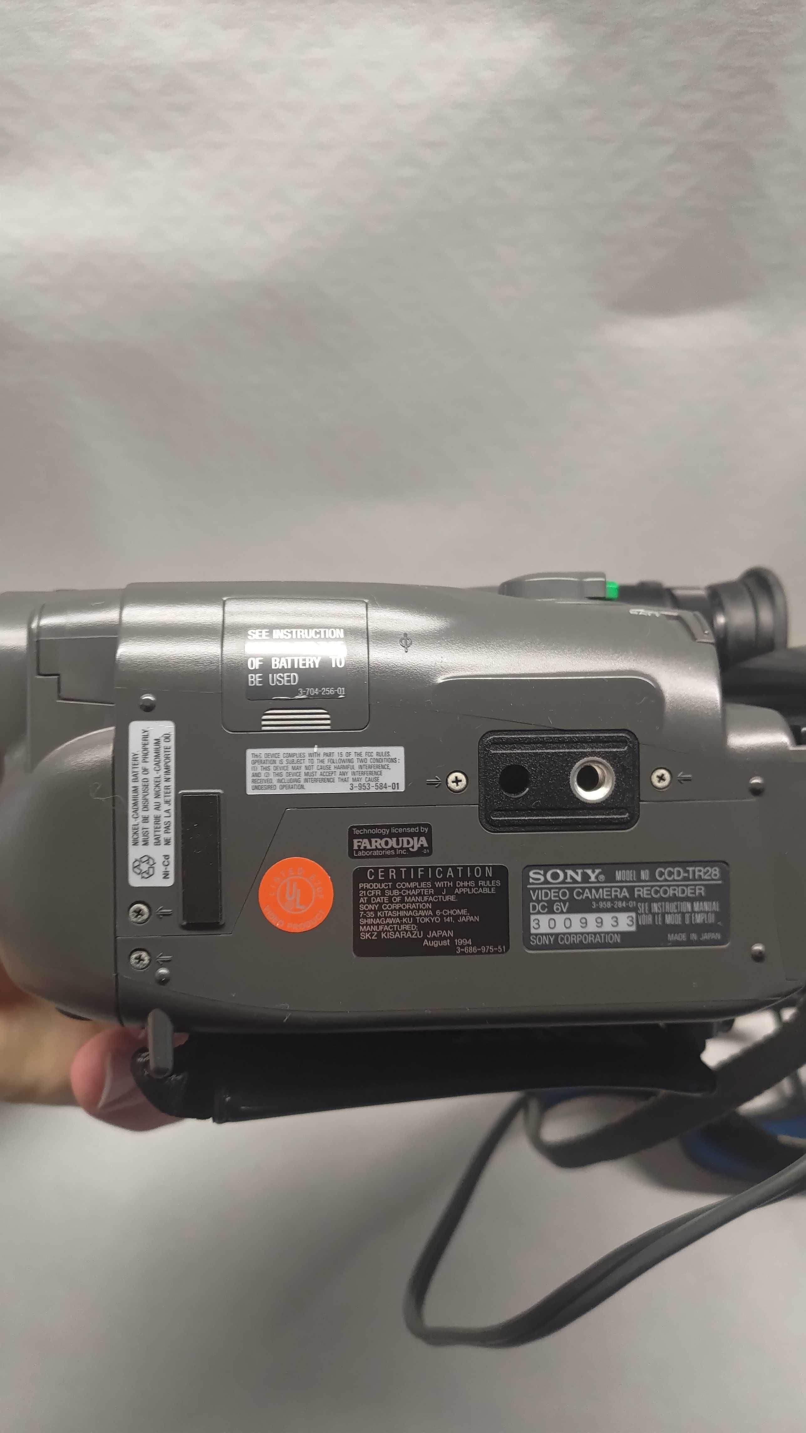 SONY CCD-TR28 Video 8MM Analog Camcorder Video Camera.япония.