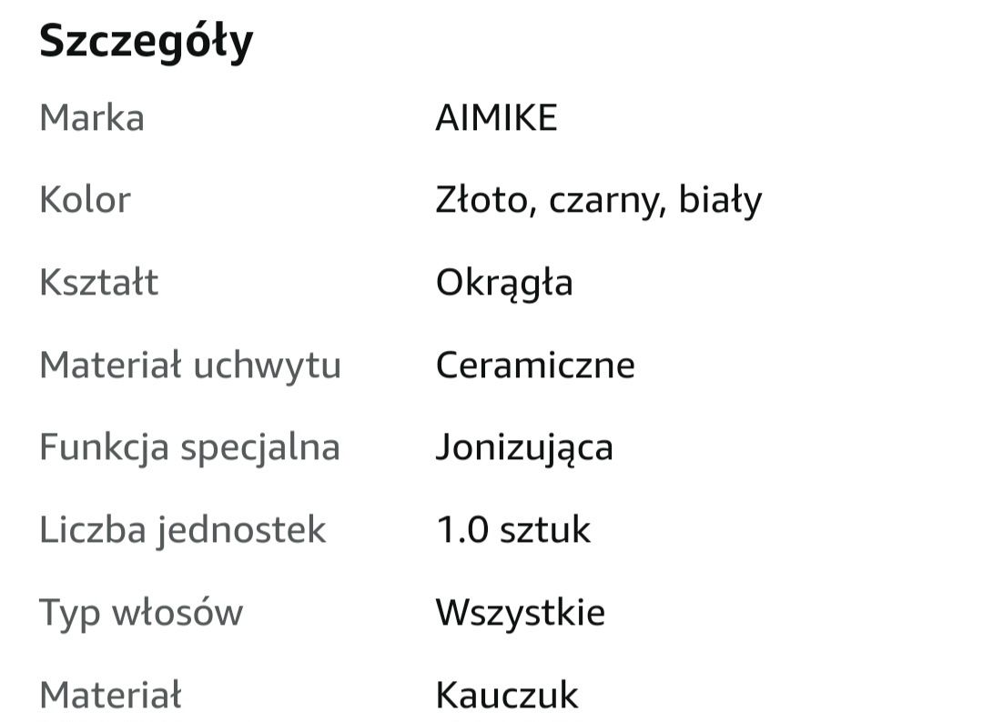 Szczotka do włosów 1,7cala