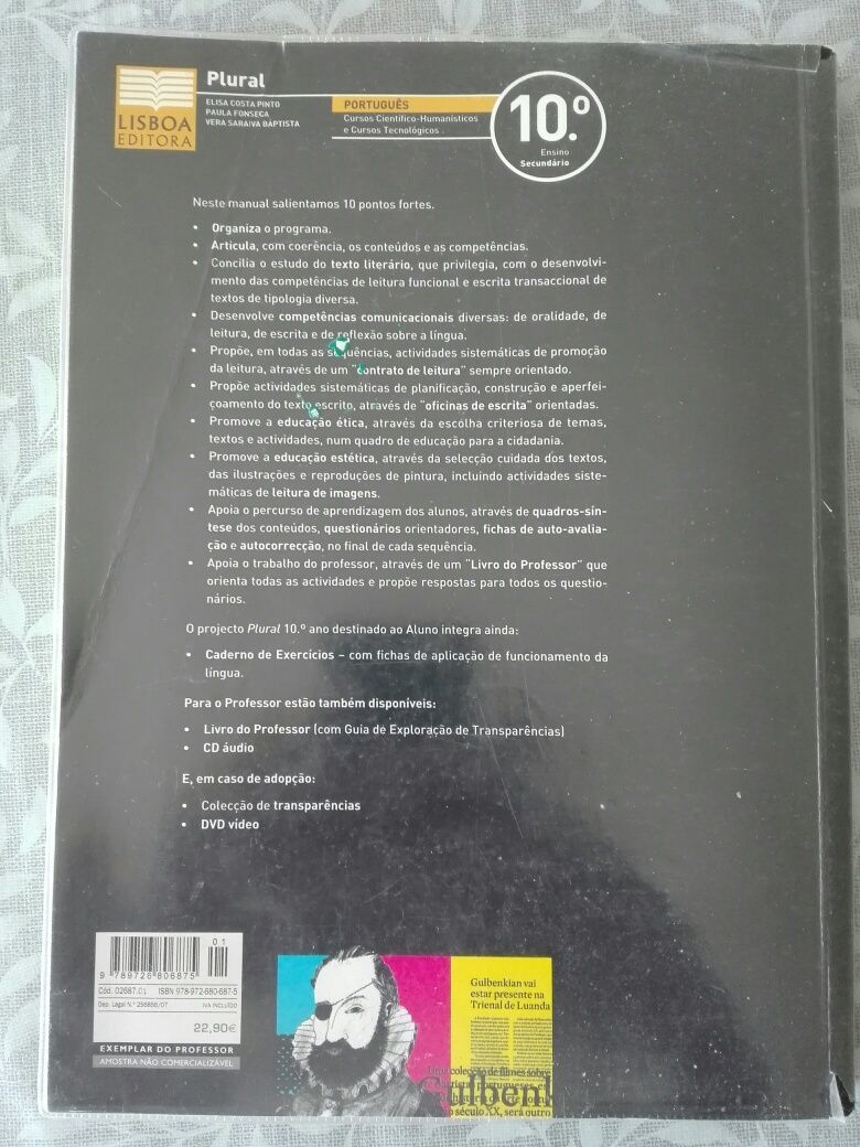 Manual "Plural" - Português 10º ano