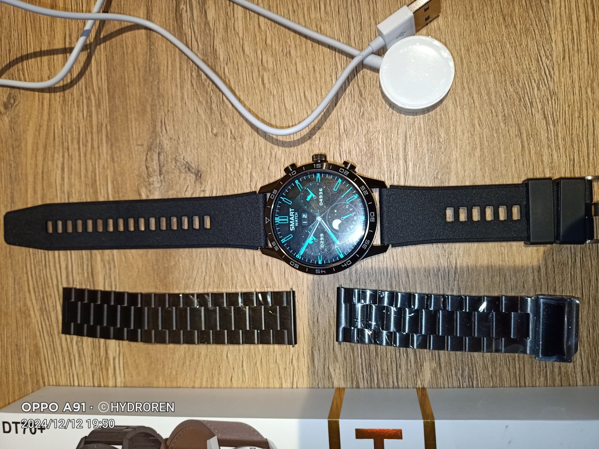 Zegarek męski Smartwatch DT70+ Bluetooth Inteligentny HD Ekran