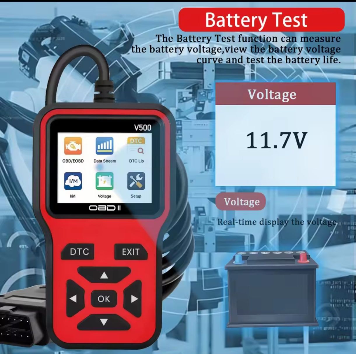 Máquina de diagnóstico V500 OBD2